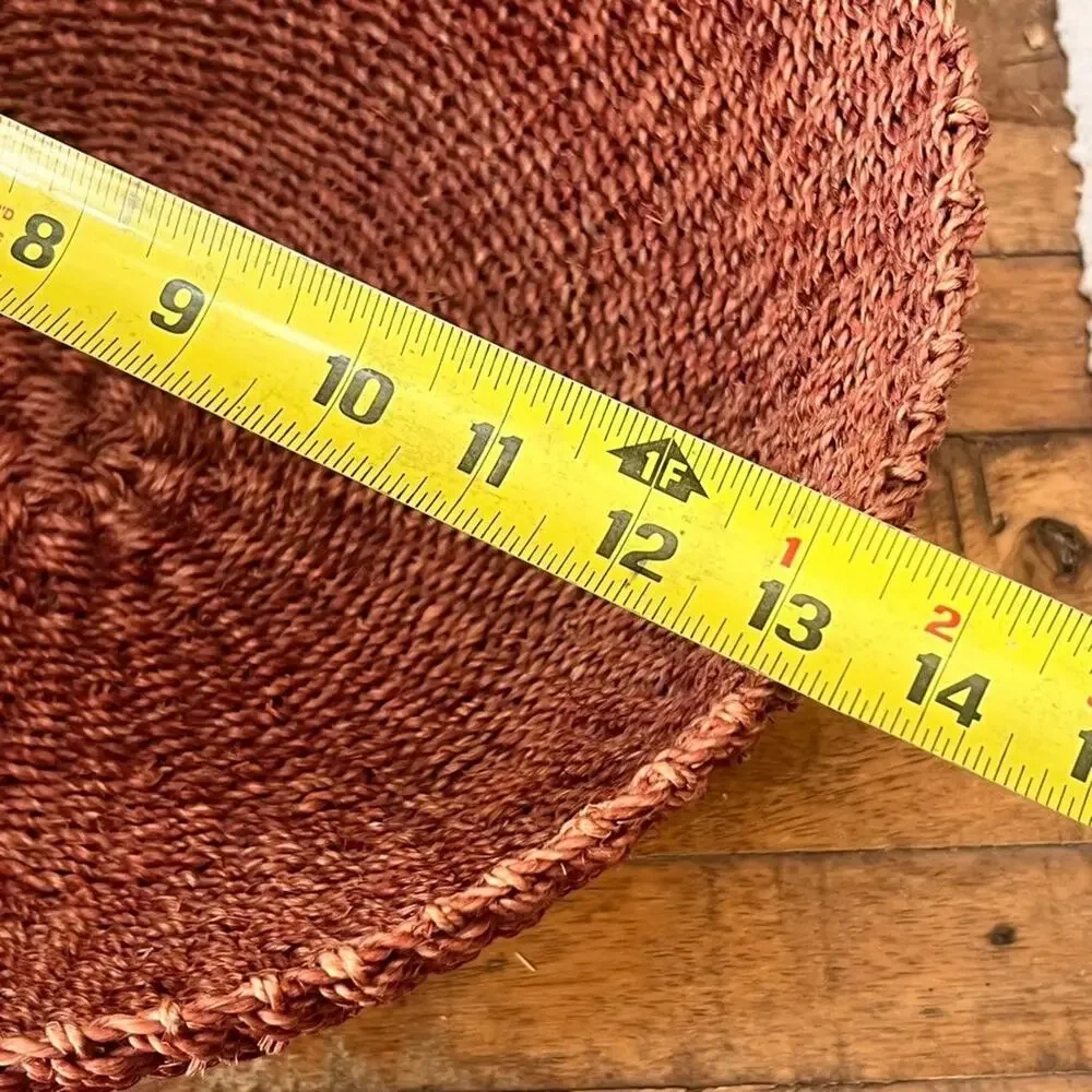 Vintage Handwoven Seagrass Nesting Bowl Baskets Set Of 3 Home Decor 18